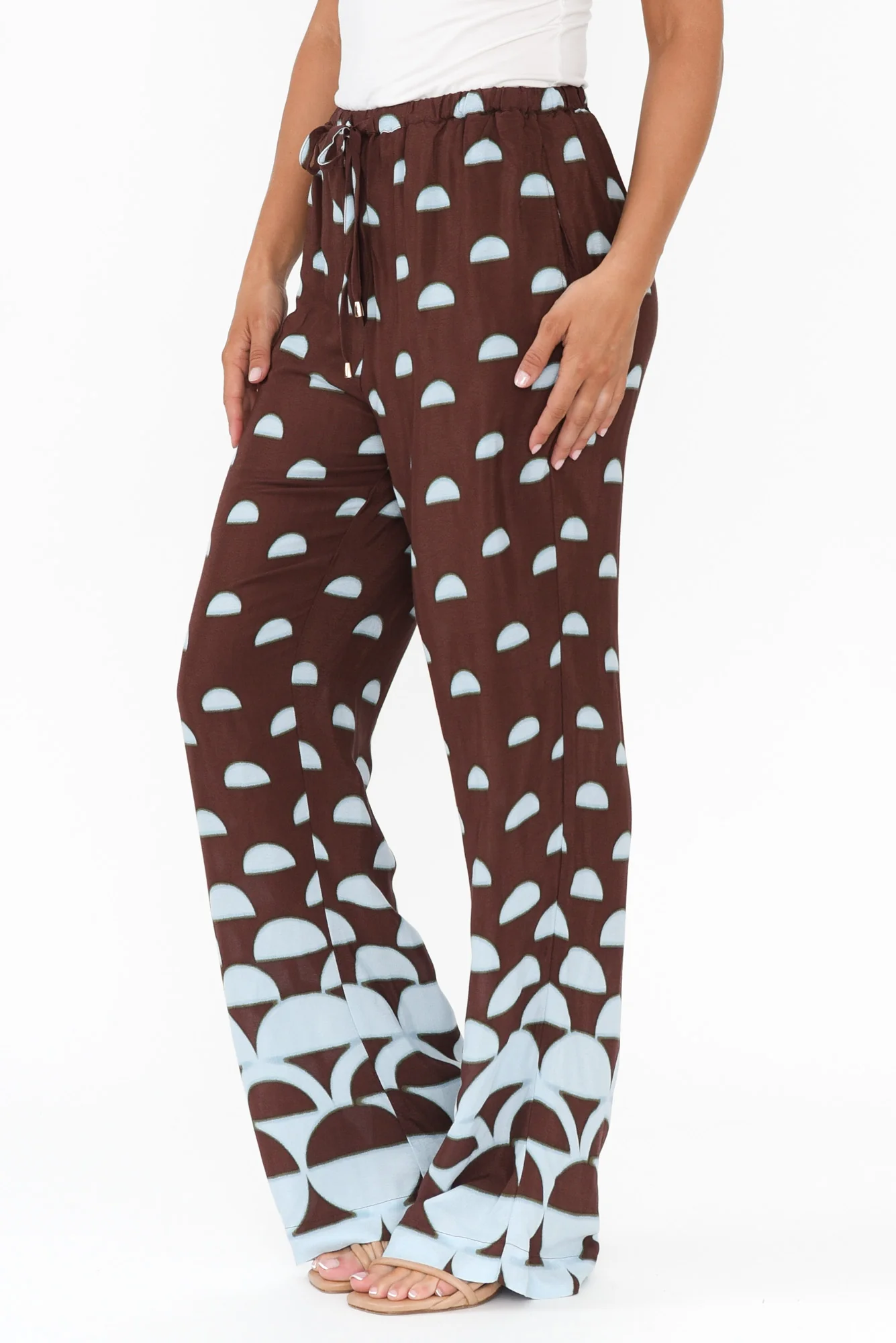 Second Valley Brown Geo Pants - Image 3