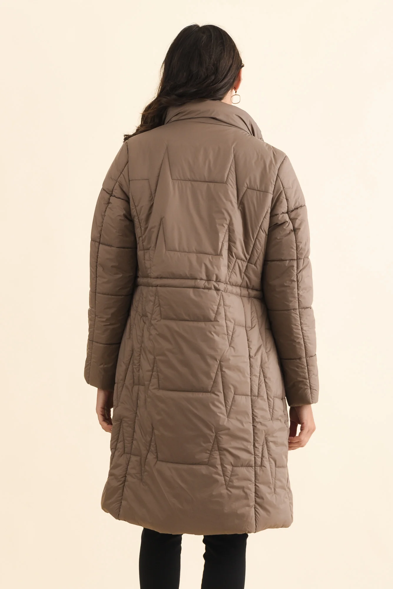 Shae Chocolate Puffer Coat - Image 4