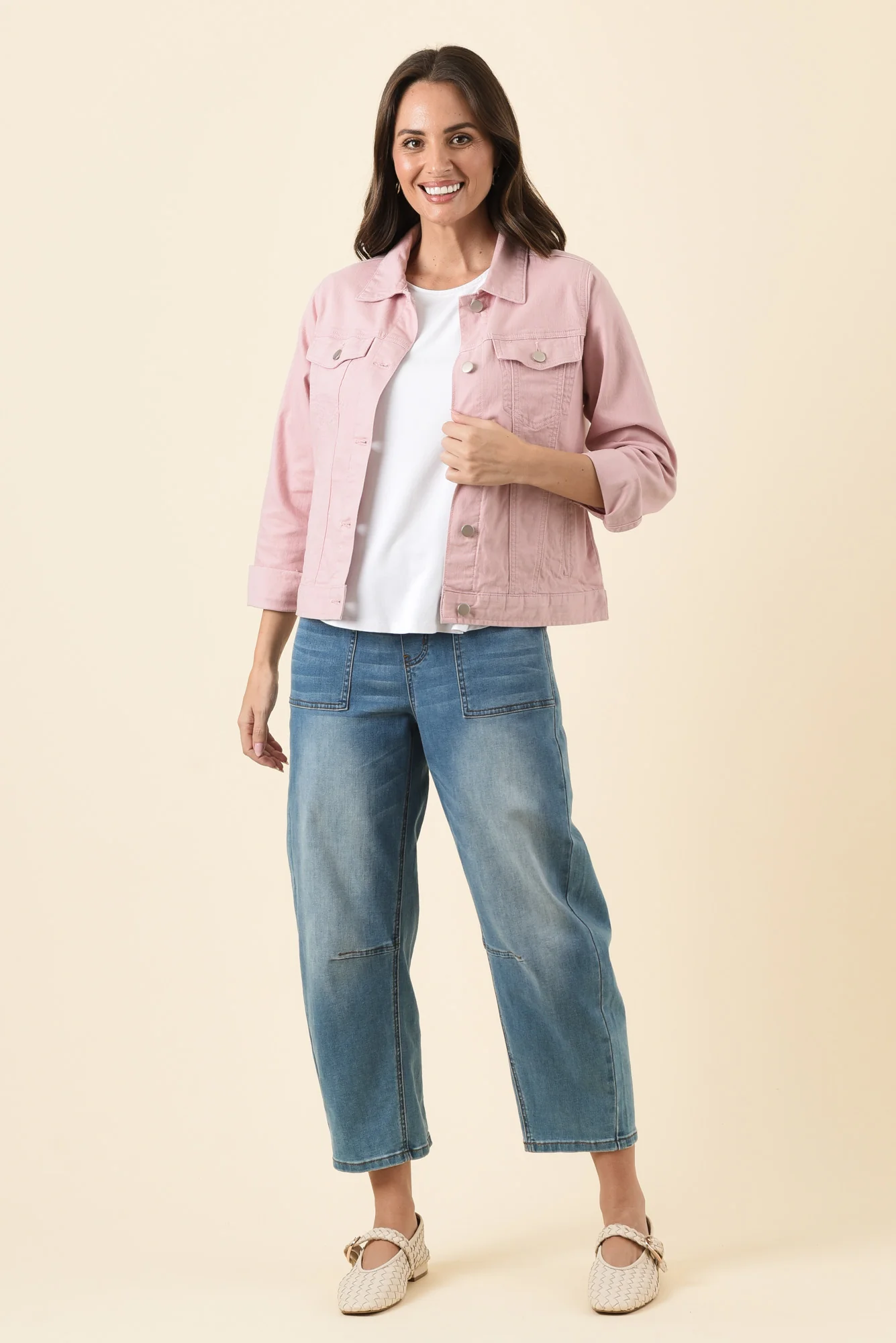 Siobhan Blush Stretch Jacket - Image 3