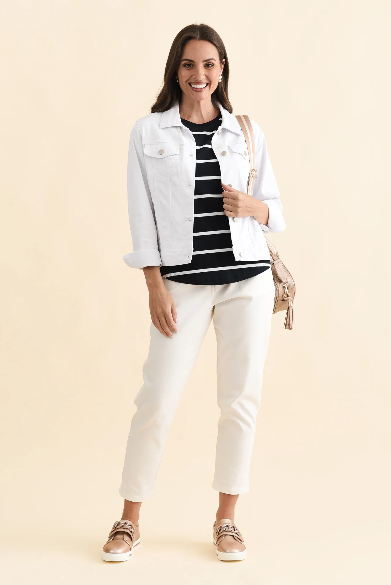 Siobhan White Stretch Jacket - Image 3