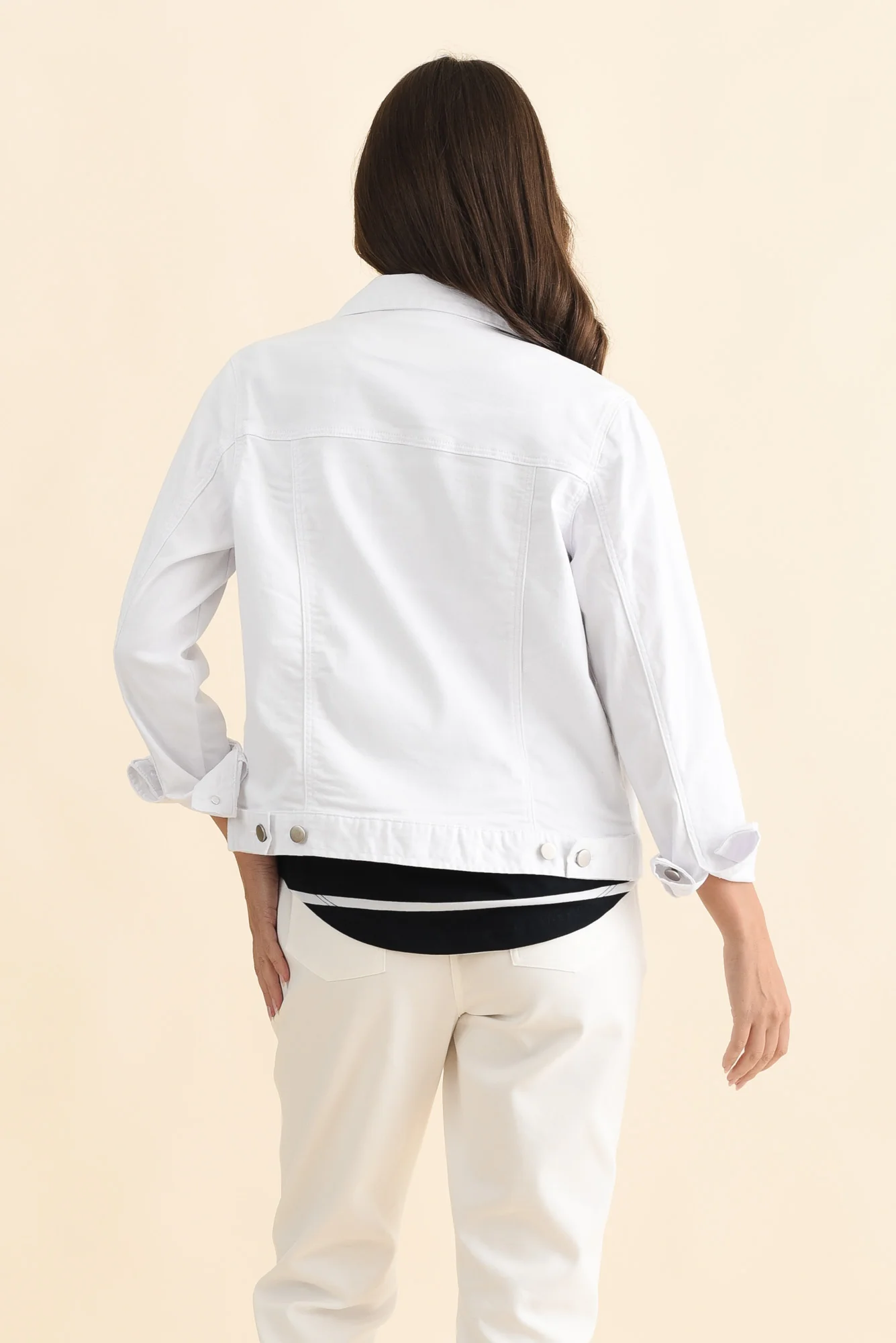 Siobhan White Stretch Jacket - Image 5