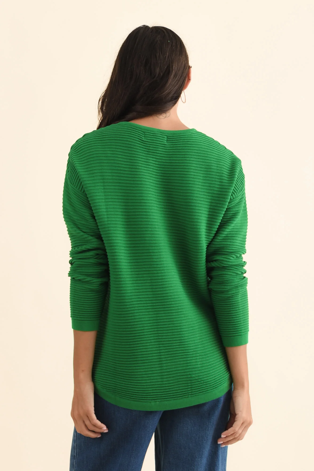 Somer Forest Green Organic Cotton Knit Jumper - Image 4