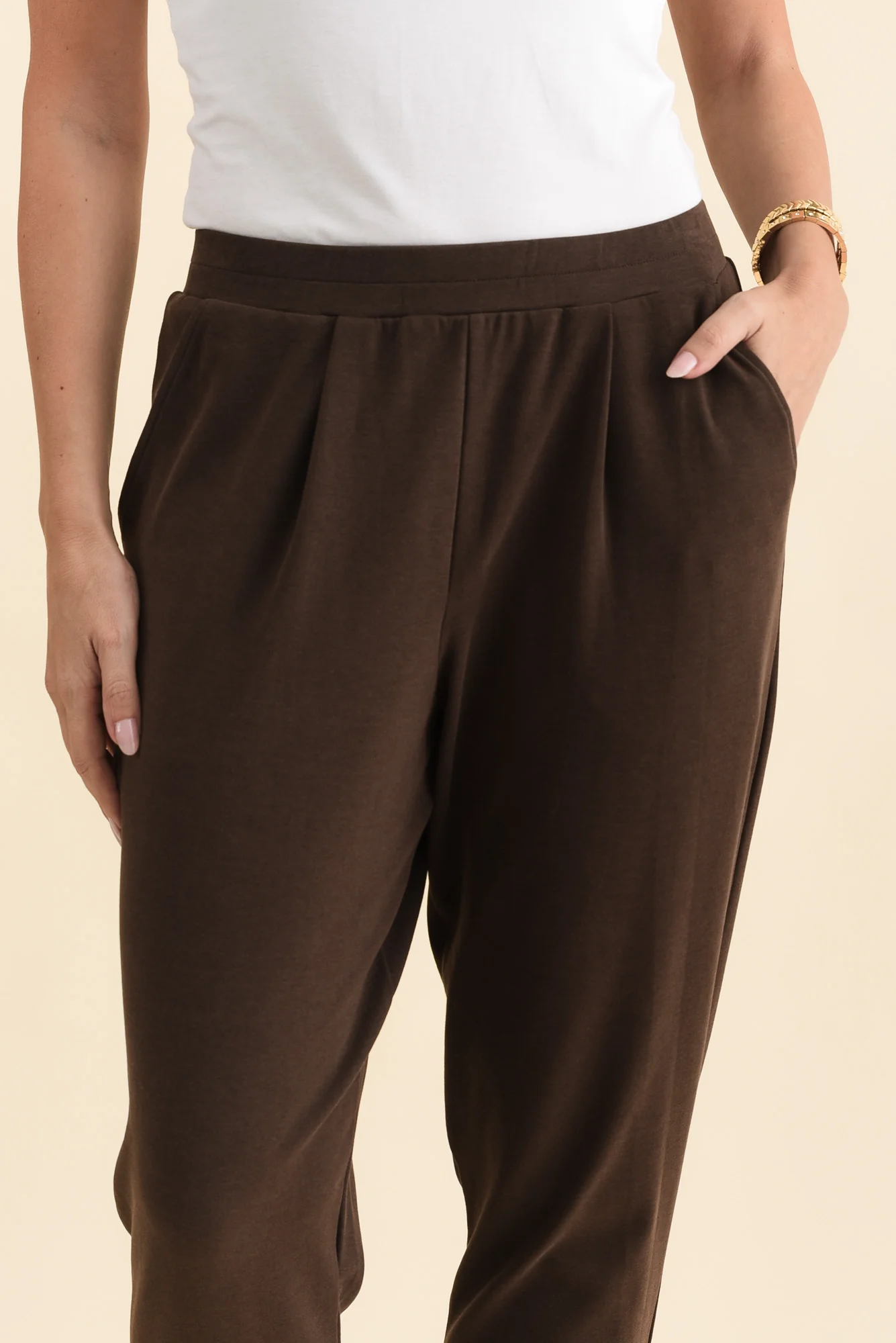 SuedeLuxe Chocolate Pocket Pants - Image 6