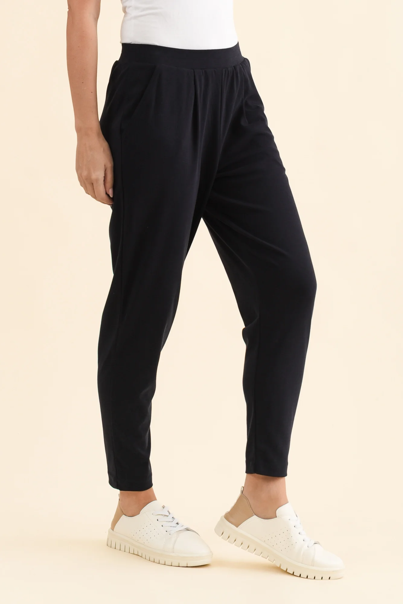 SuedeLuxe Navy Pocket Pants - Image 4