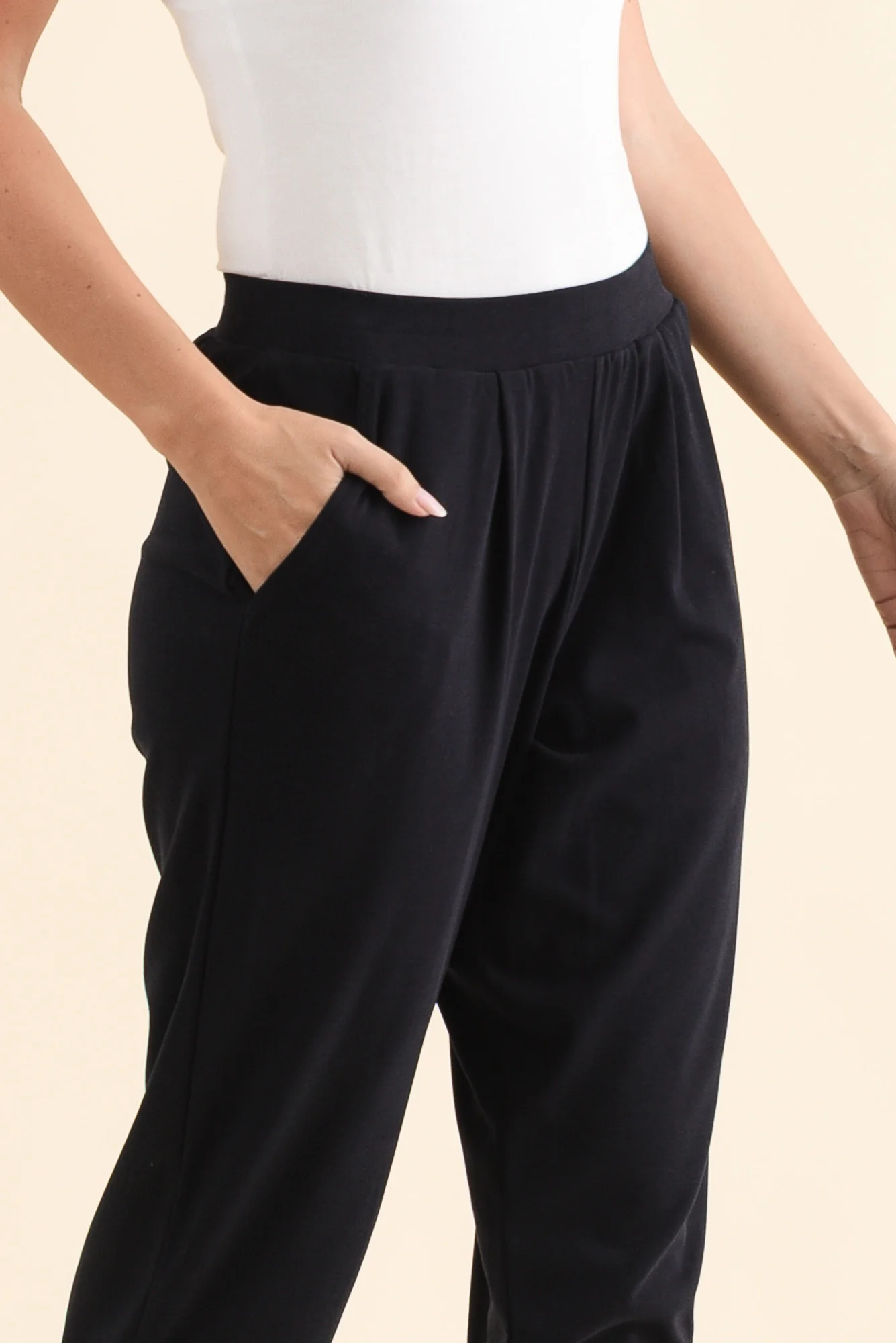 SuedeLuxe Navy Pocket Pants - Image 6