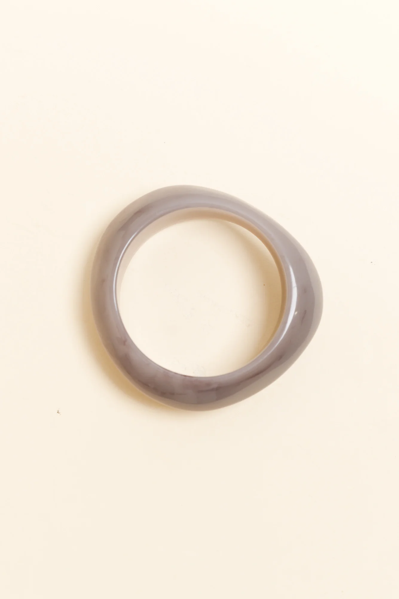 Suna Grey Asymmetric Bangle - Image 2