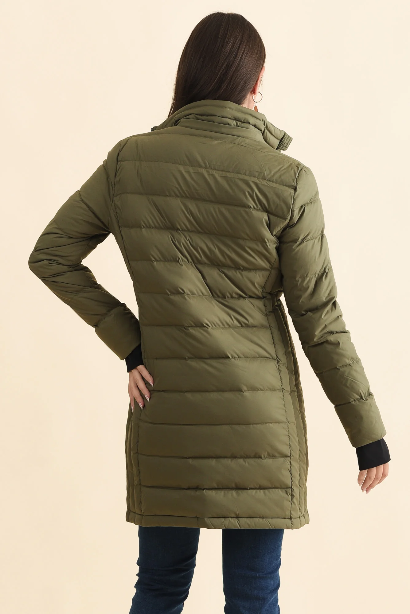 Sydney Olive Down Puffer Coat - Image 5