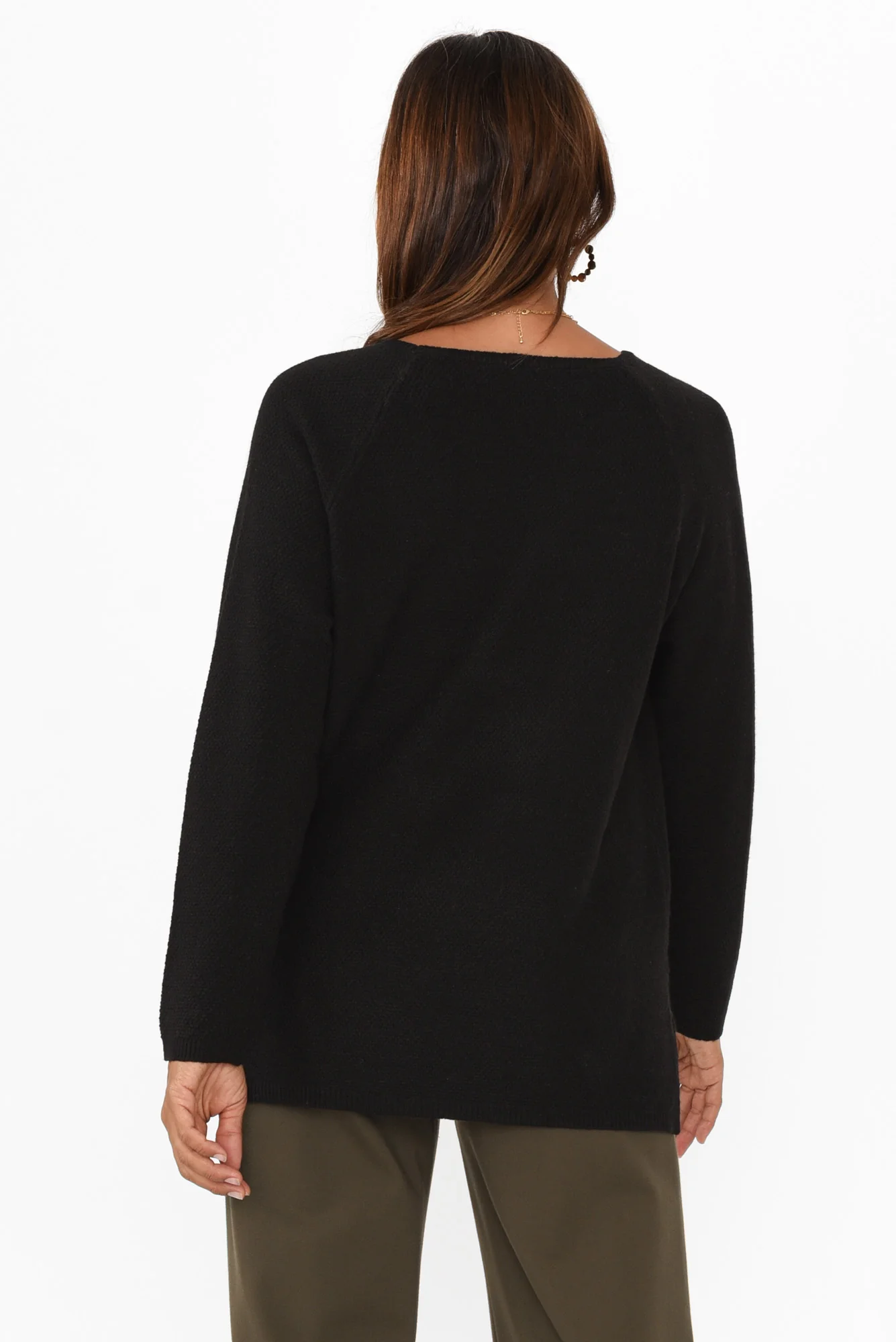 Sylvie Black Knit Jumper - Image 5