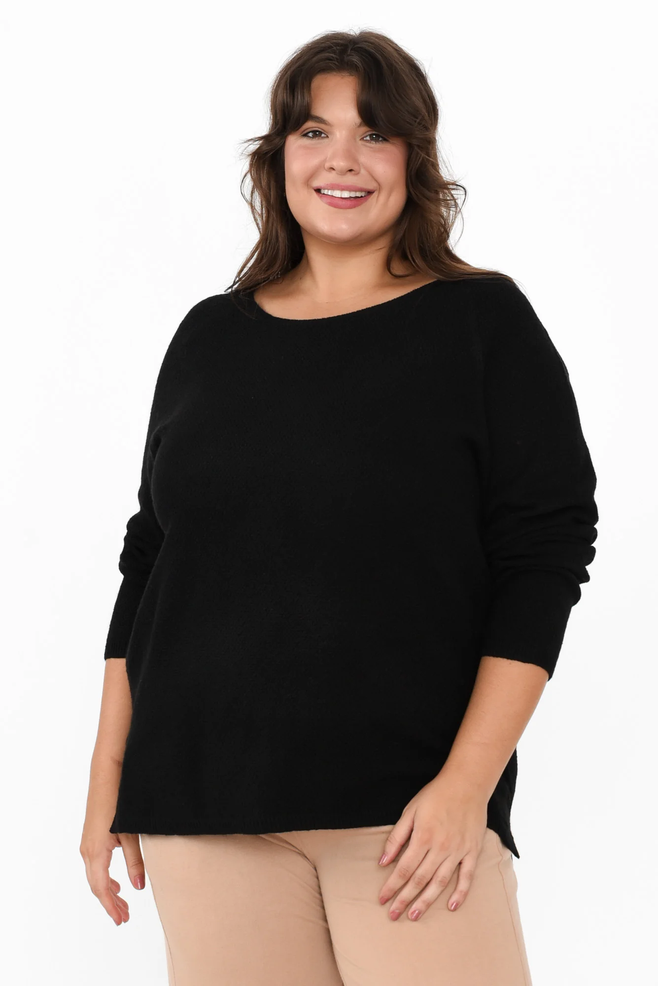 Sylvie Black Knit Jumper - Image 7