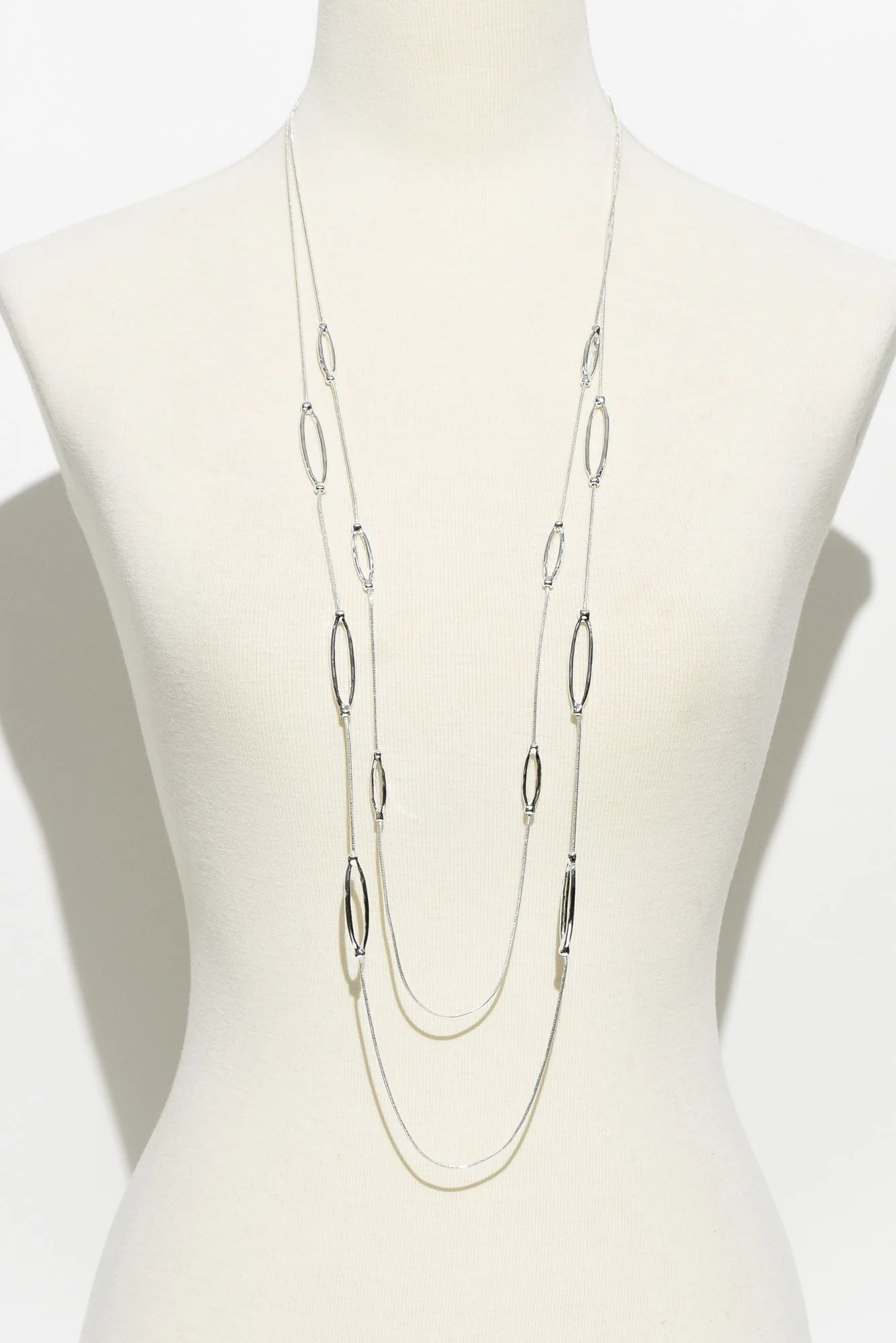 Taji Silver Layered Necklace - Image 2