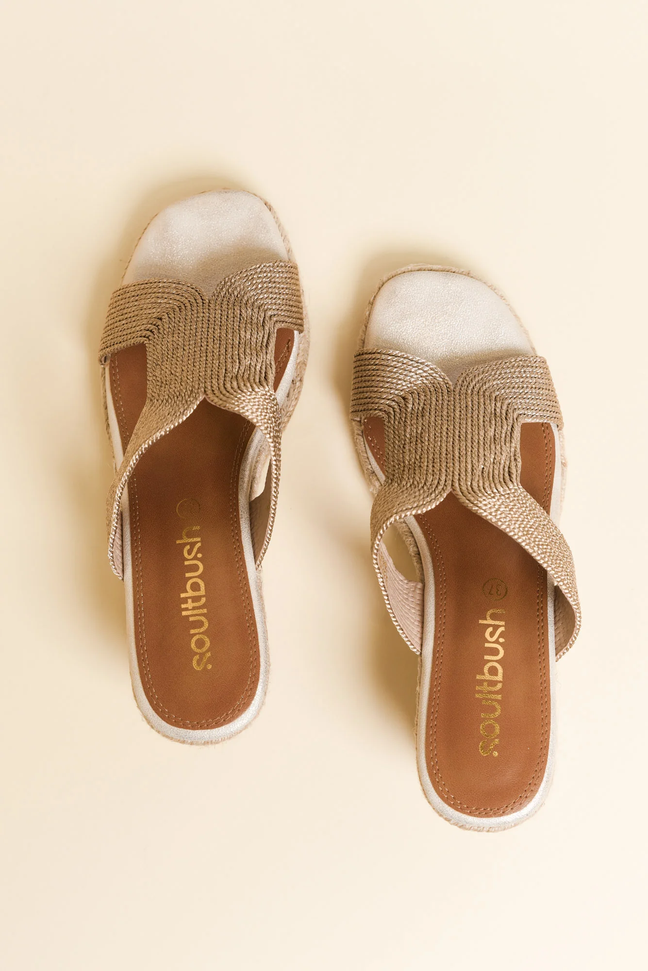 Talent Rose Gold Espadrille Wedge - Image 4