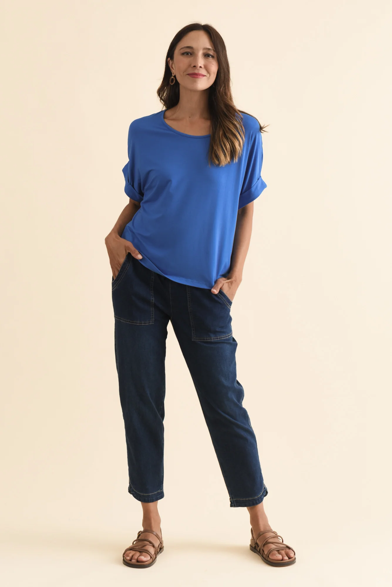Talullah Blue Bamboo Top - Image 6