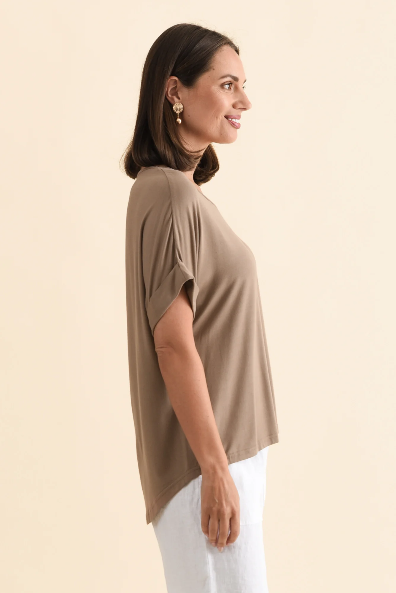 Talullah Mocha Bamboo Top - Image 3