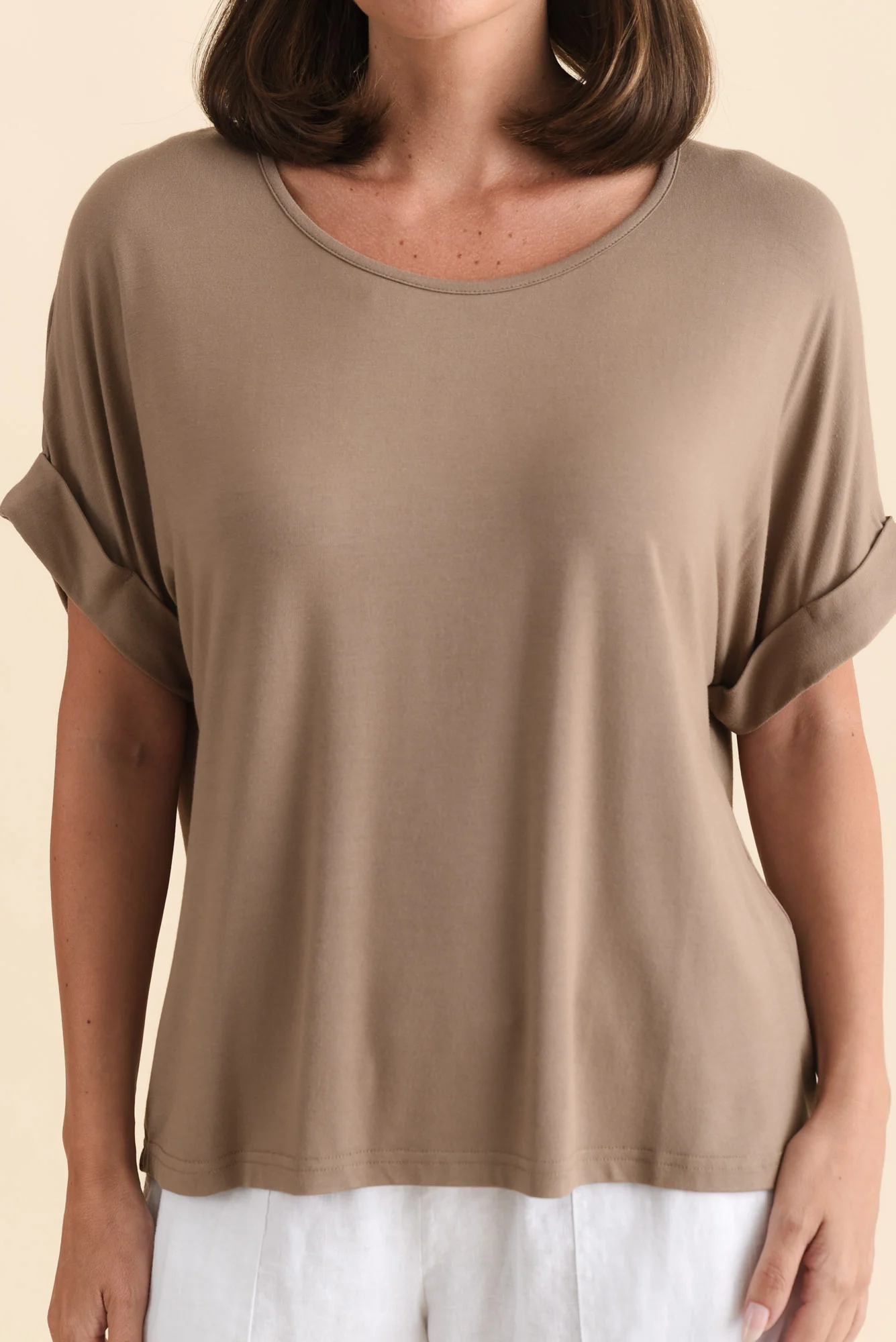 Talullah Mocha Bamboo Top - Image 5