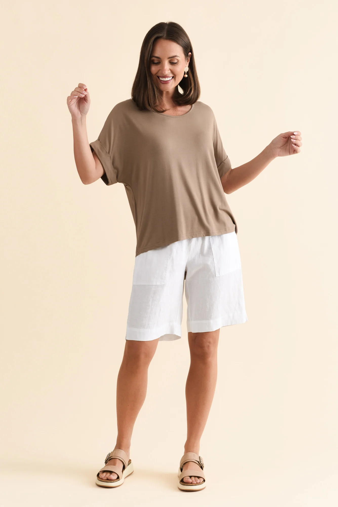 Talullah Mocha Bamboo Top - Image 6