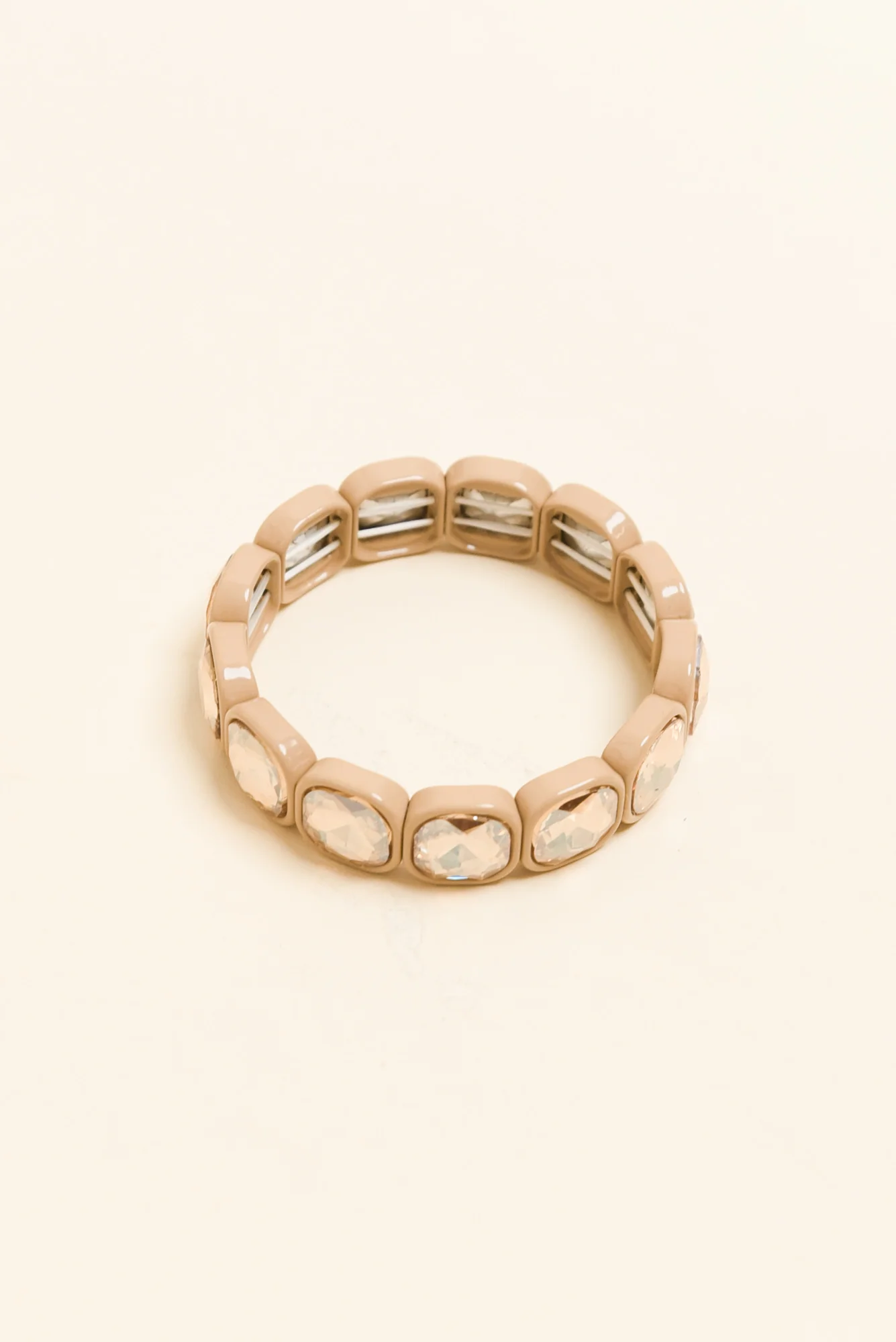Tamsin Champagne Crystal Beaded Bracelet