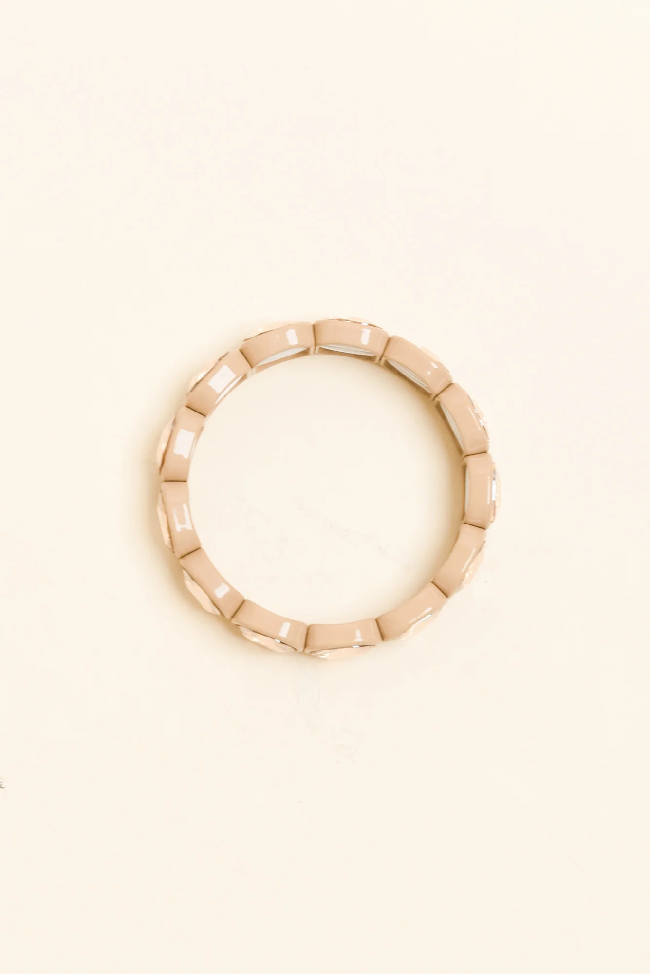 Tamsin Champagne Crystal Beaded Bracelet - Image 2