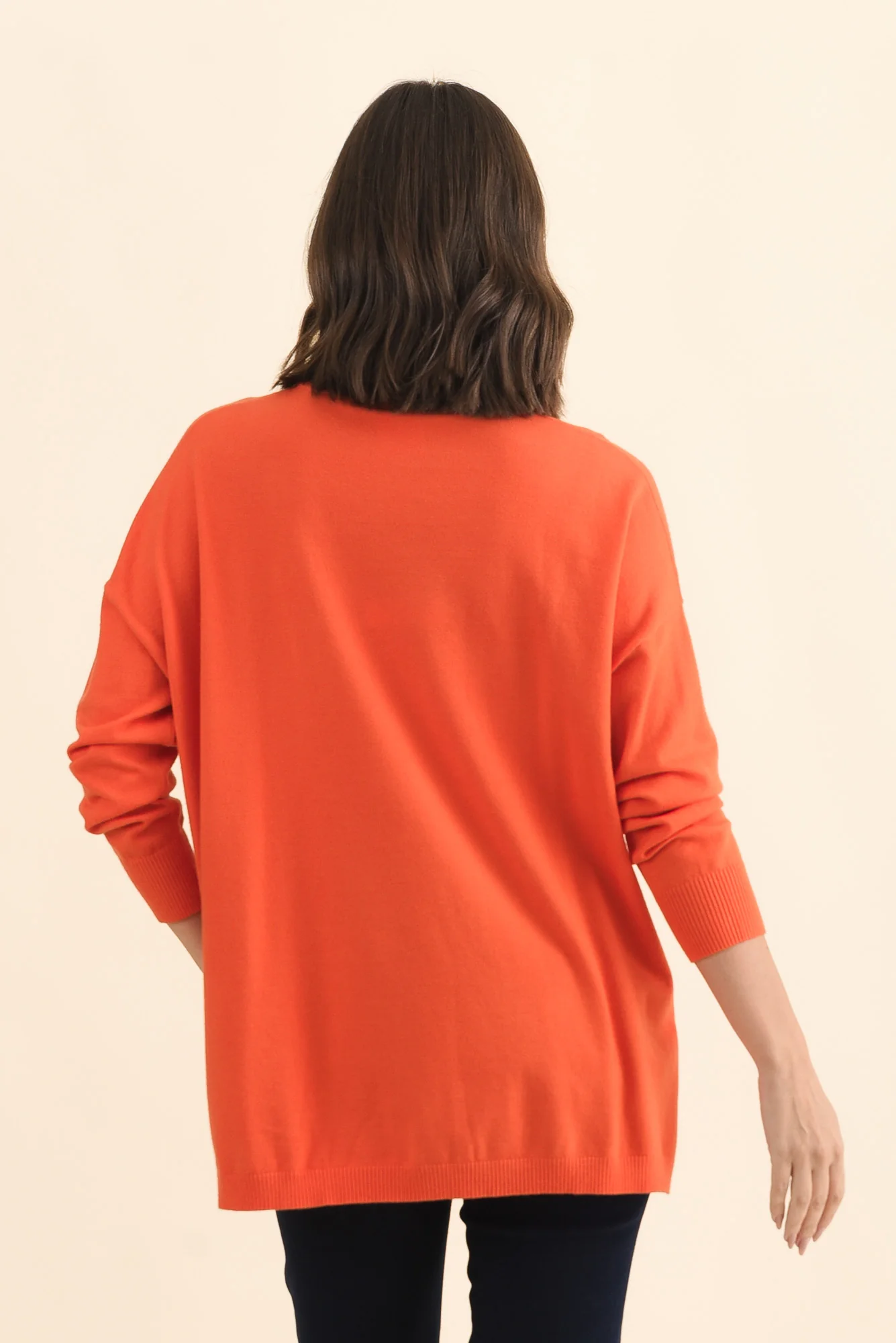 Tanner Orange Knit Jumper - Image 5