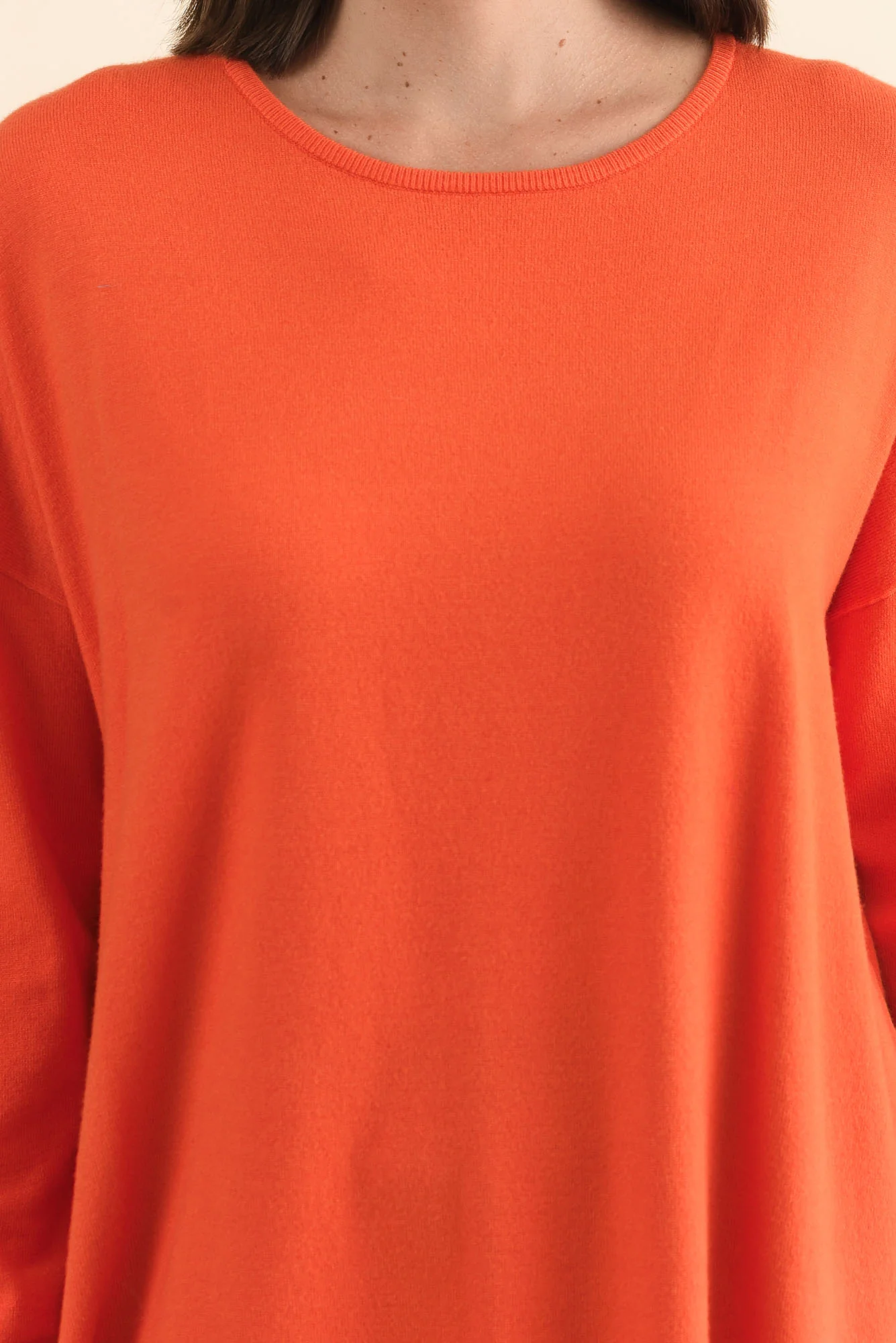 Tanner Orange Knit Jumper - Image 6