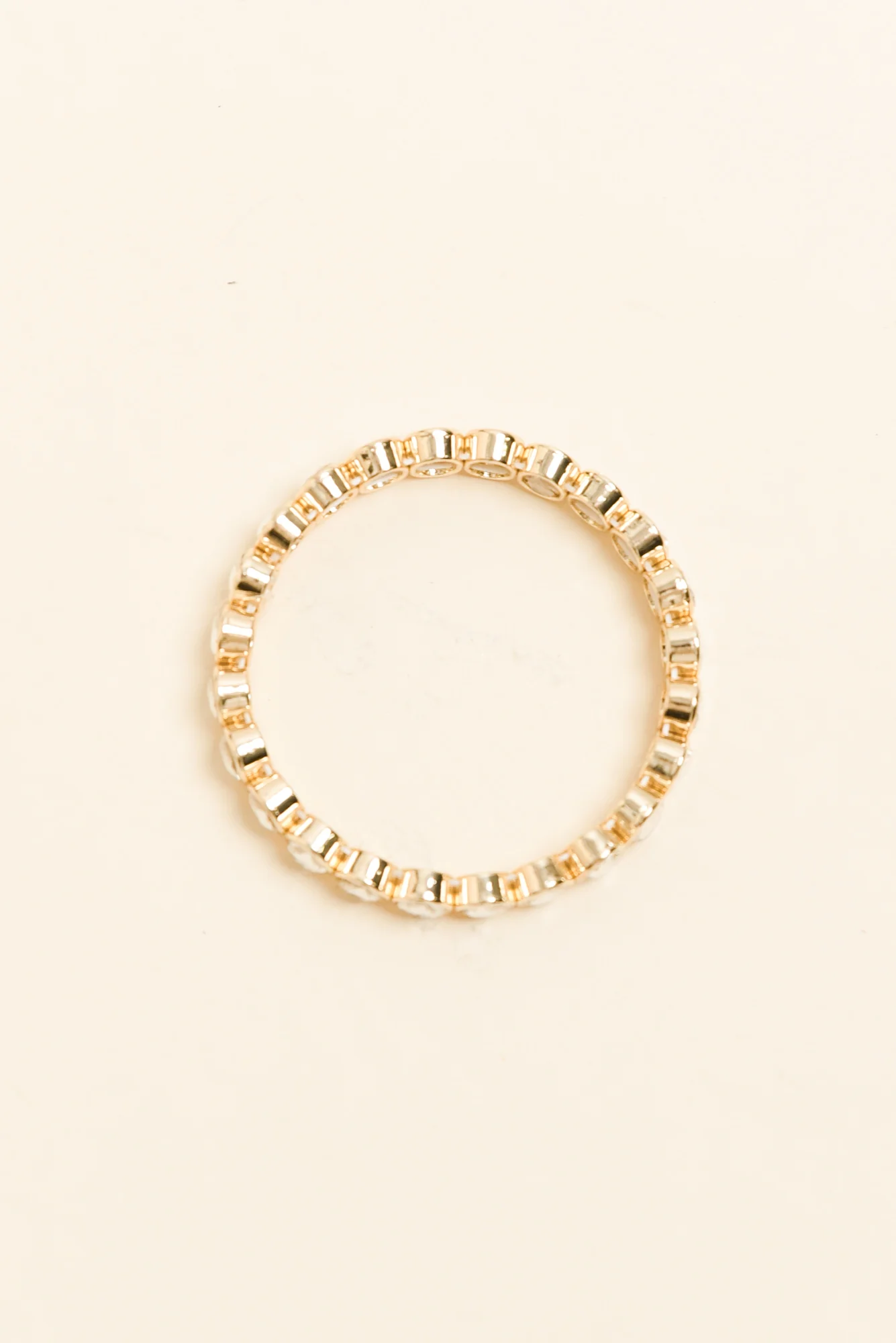 Temperance Gold Crystal Beaded Bracelet - Image 3
