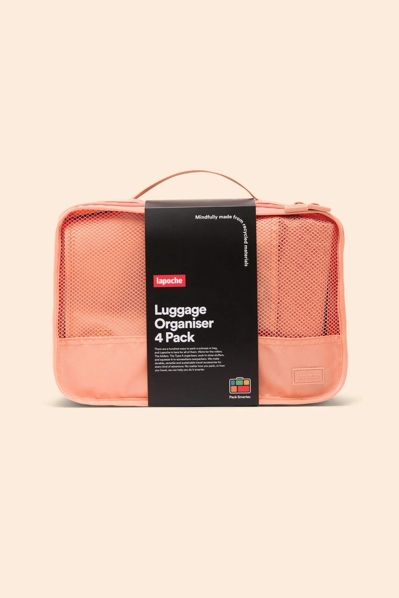 Tessa Apricot Packing Cube 4 Pack - Image 2