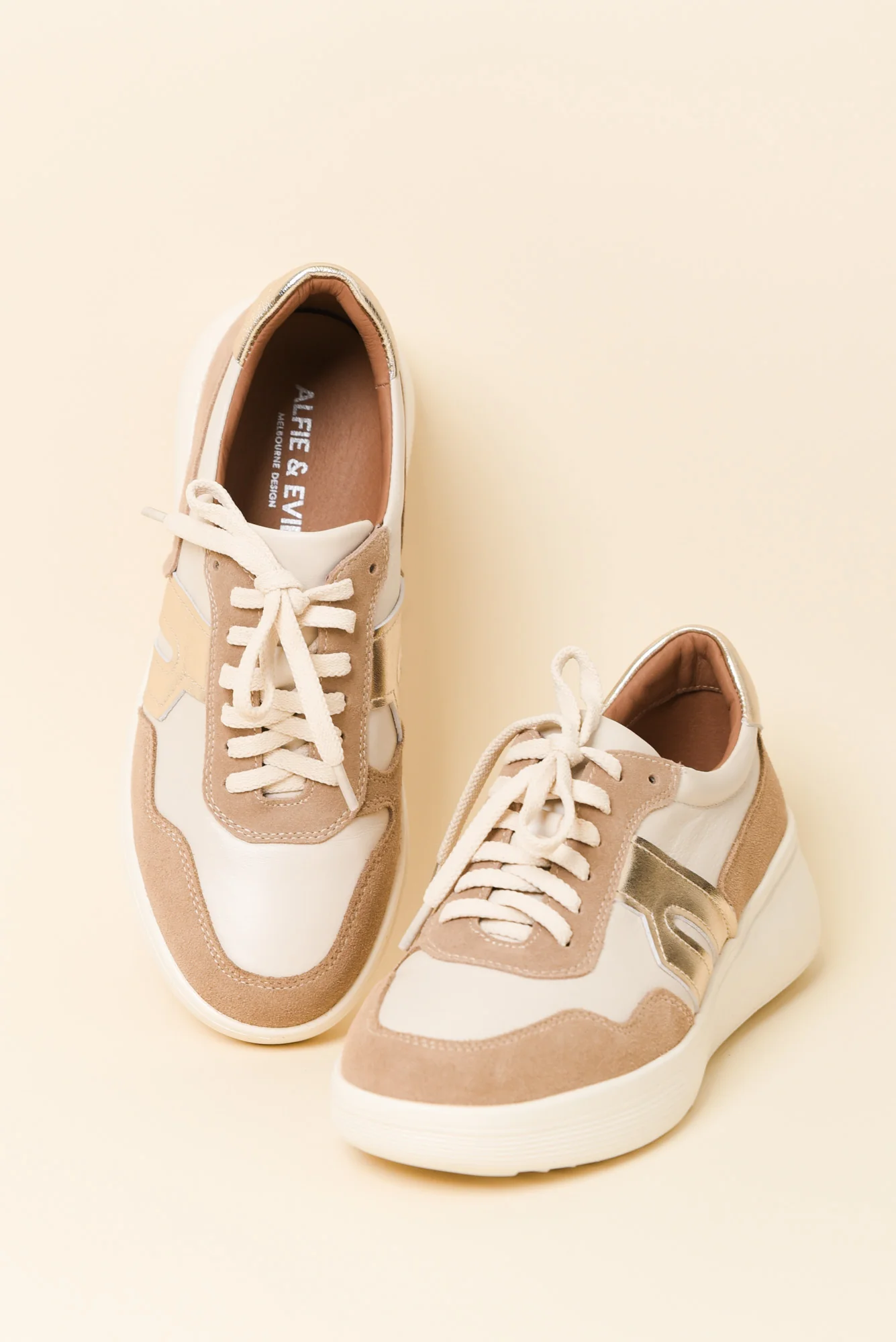 Thomas Mocha Leather Platform Sneaker - Image 3