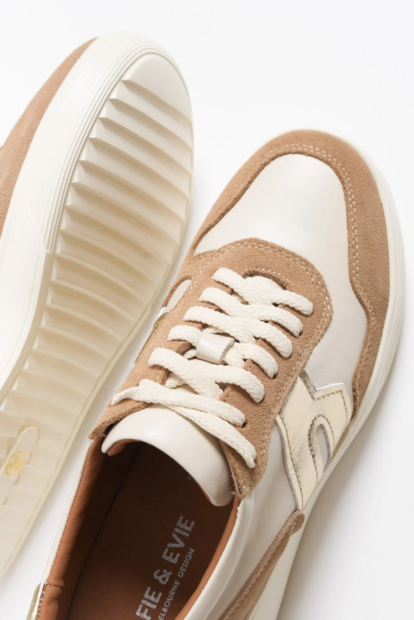 Thomas Mocha Leather Platform Sneaker - Image 4
