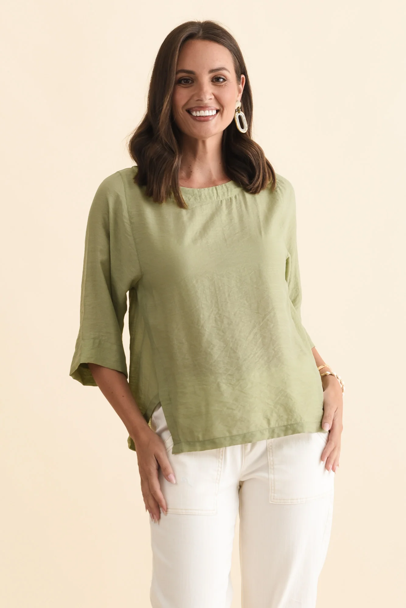 Tommy Sage Side Split Top
