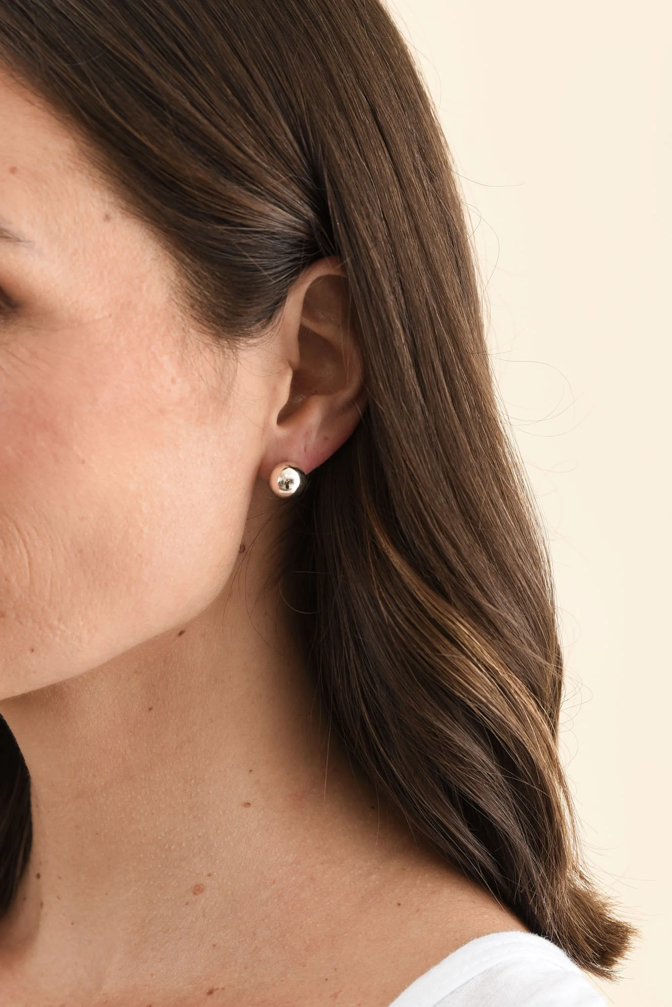 Tommy Silver Stud Earrings - Image 2