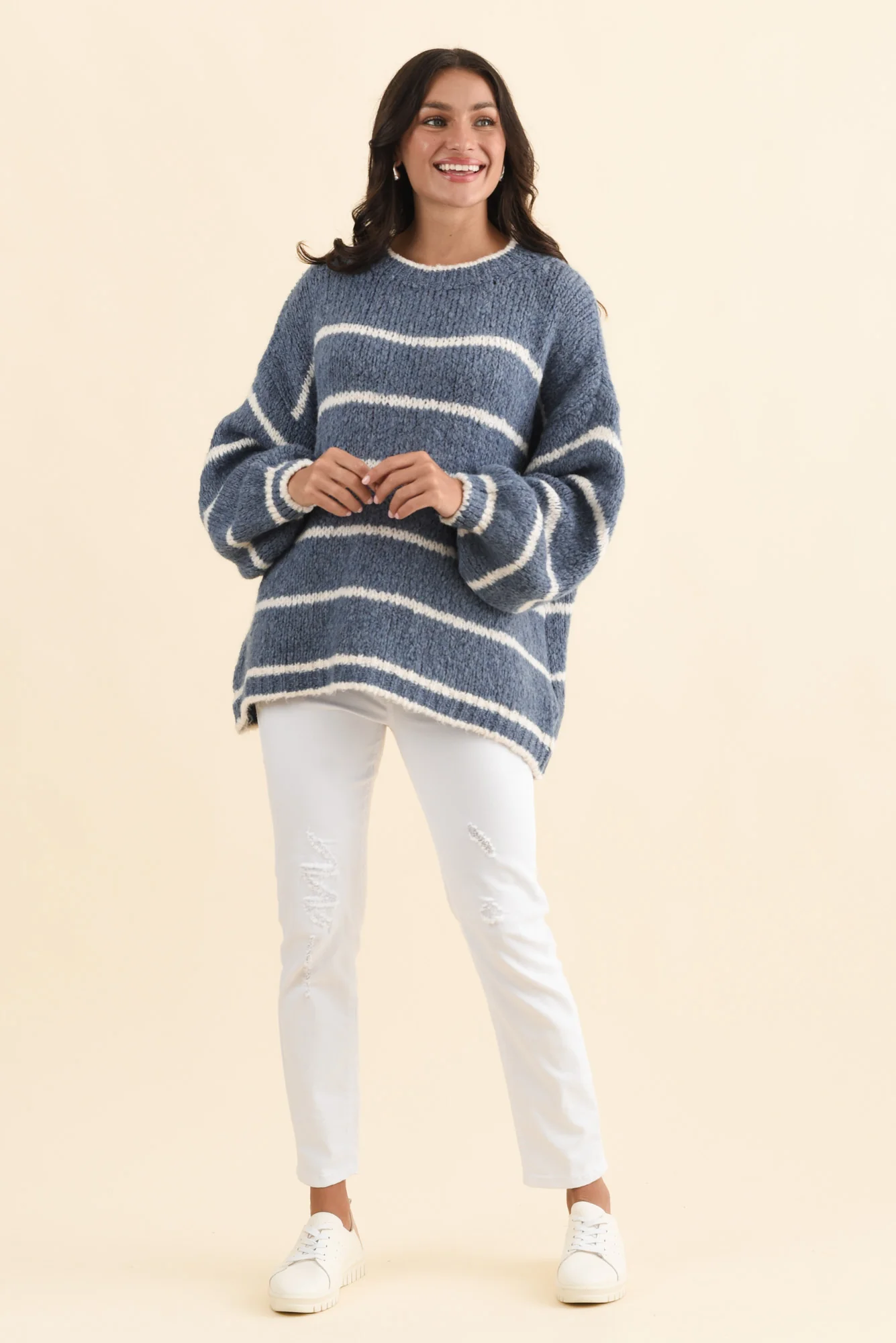 Tonya Steel Stripe Knit Jumper - Image 6