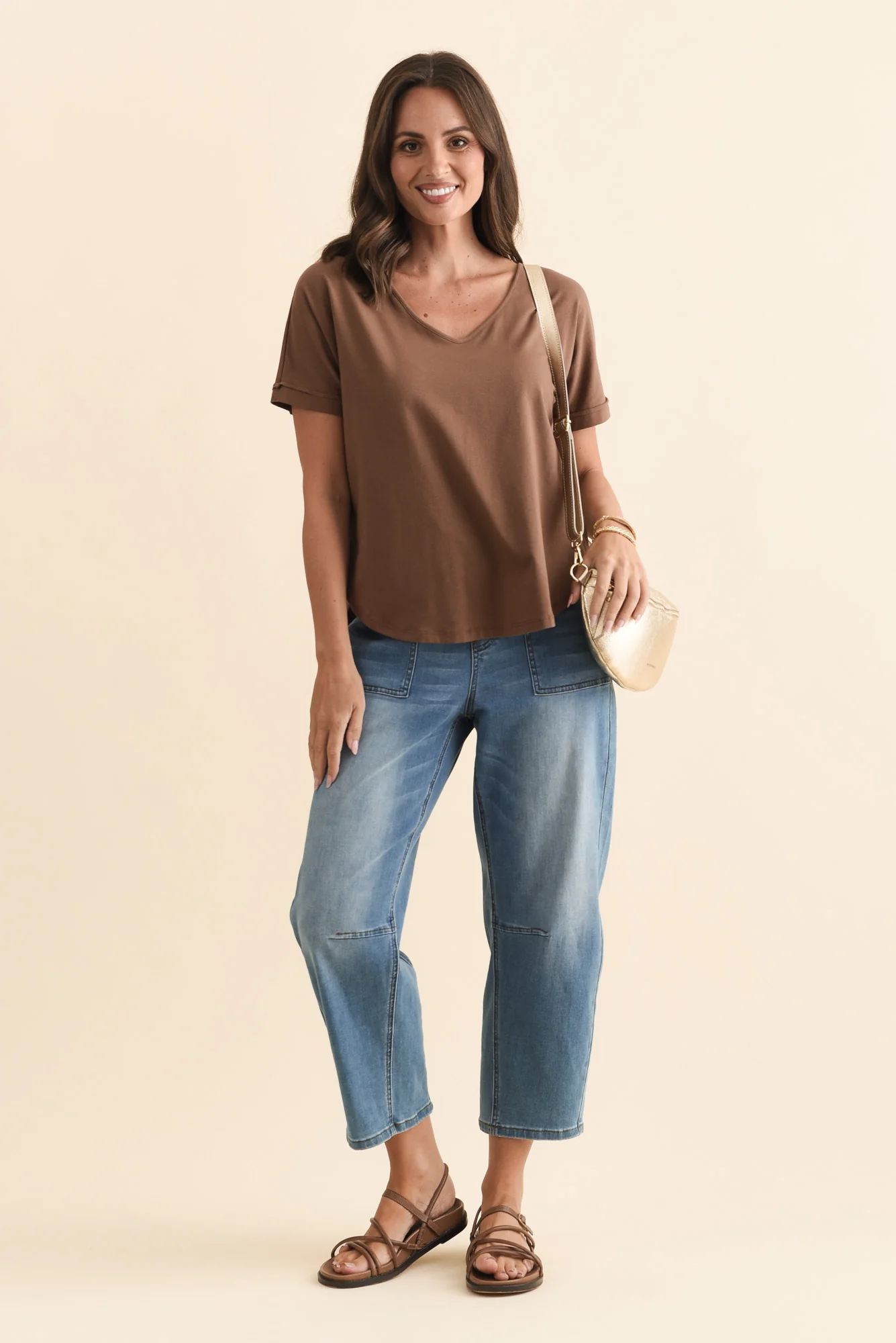 Toronto Chocolate Cotton Tee - Image 3