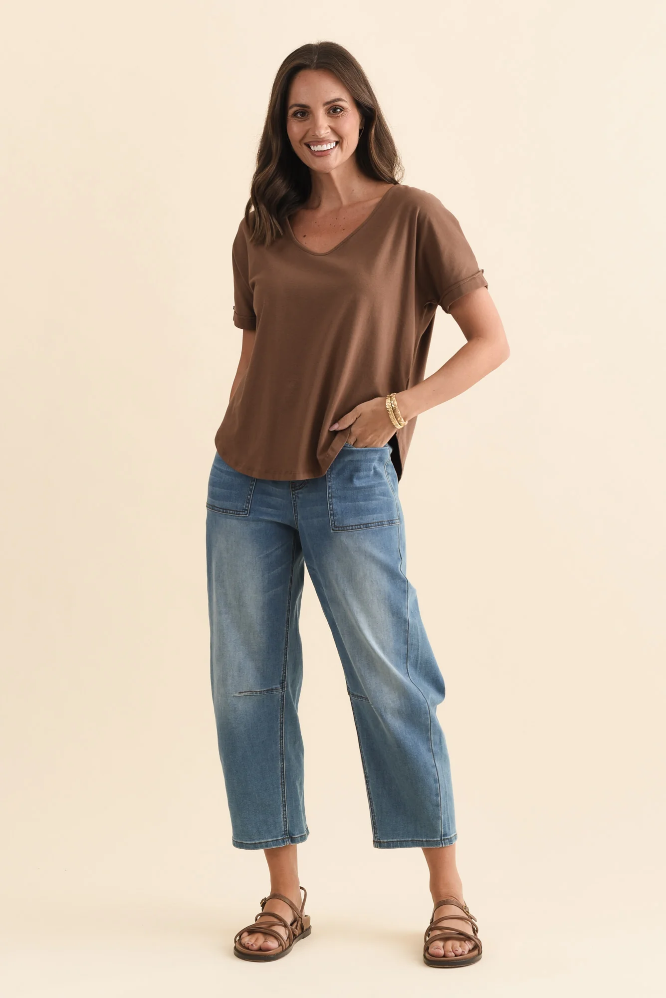 Toronto Chocolate Cotton Tee - Image 7