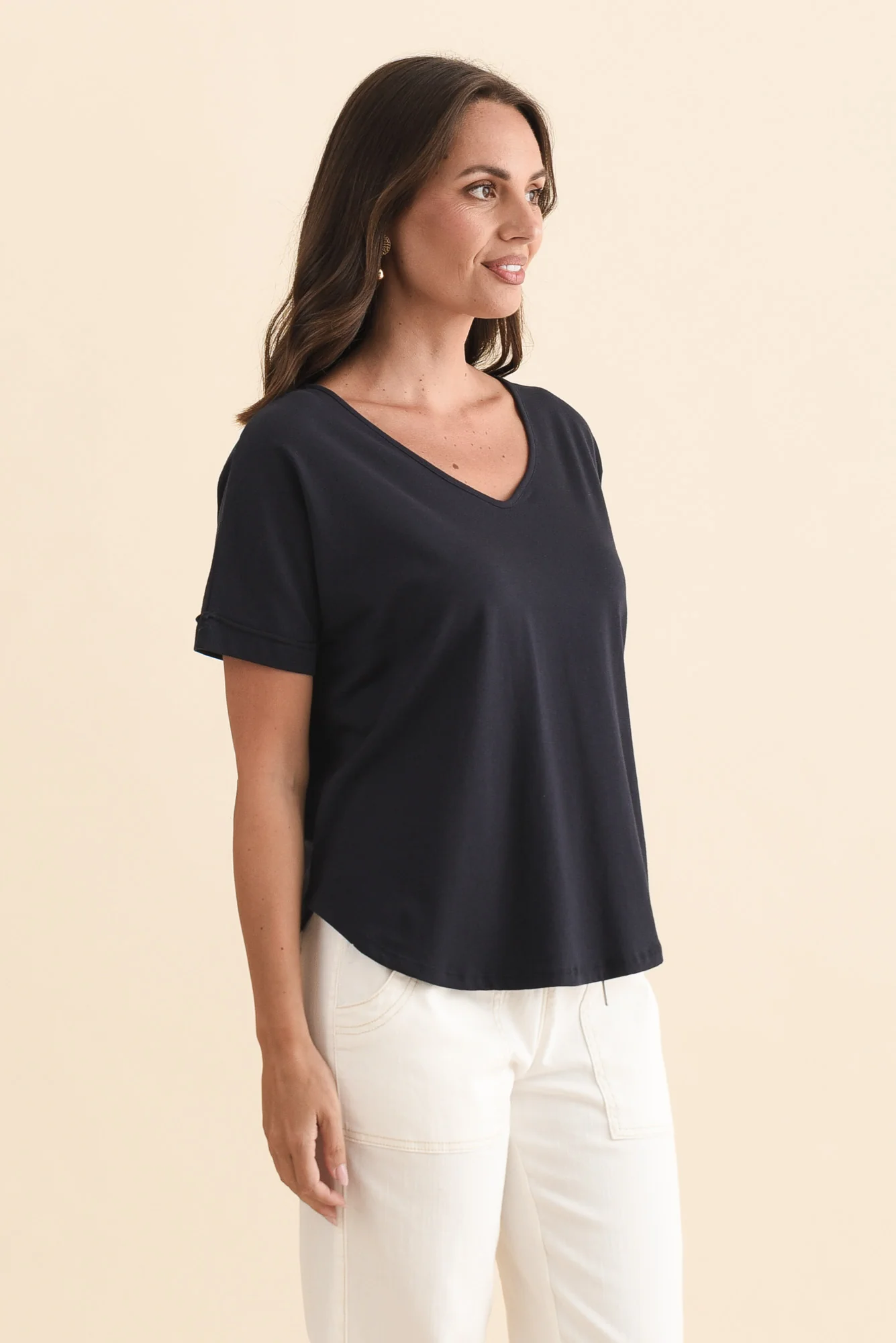 Toronto Navy Cotton Tee - Image 4