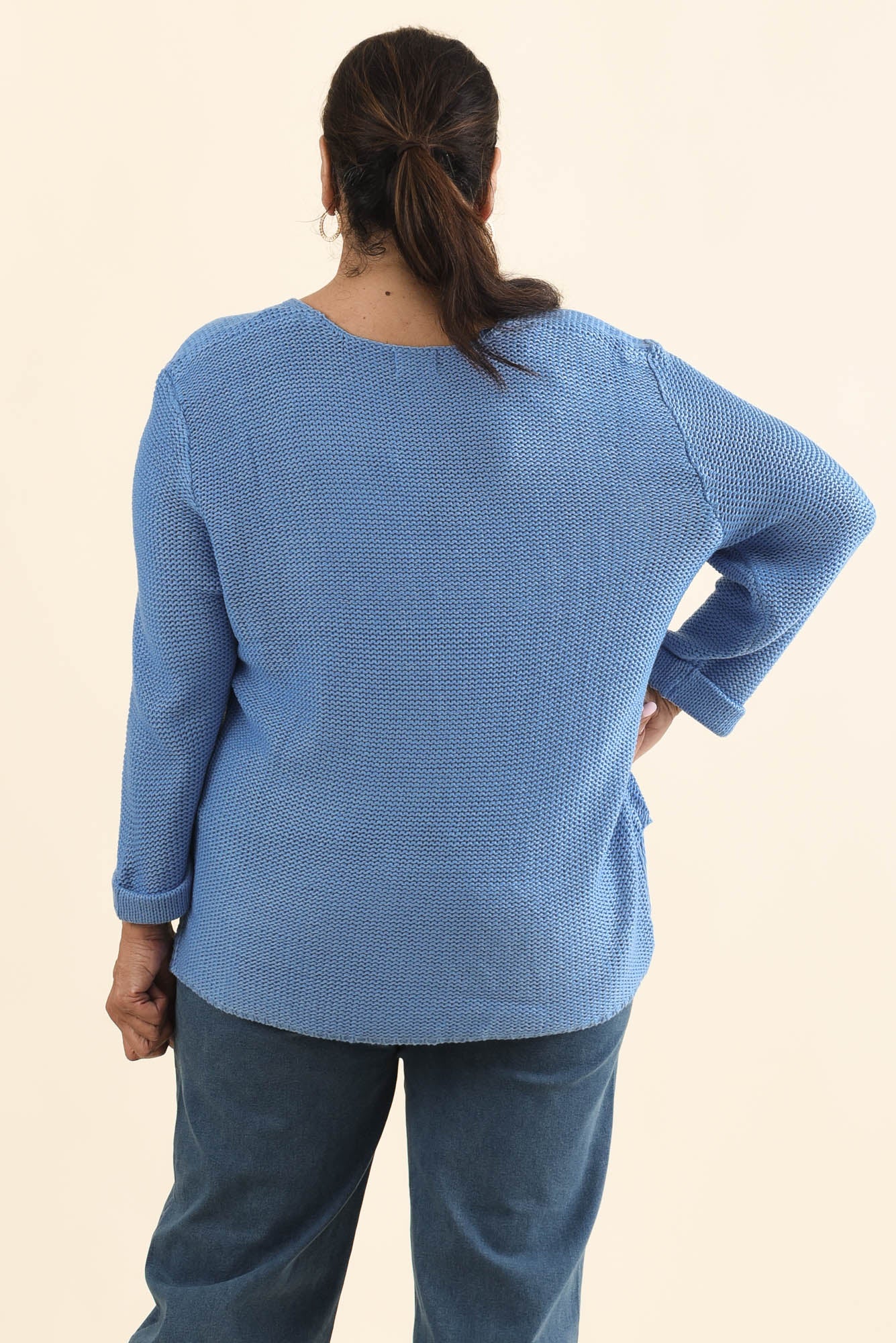 Toulouse Blue Cotton Jumper - Image 11