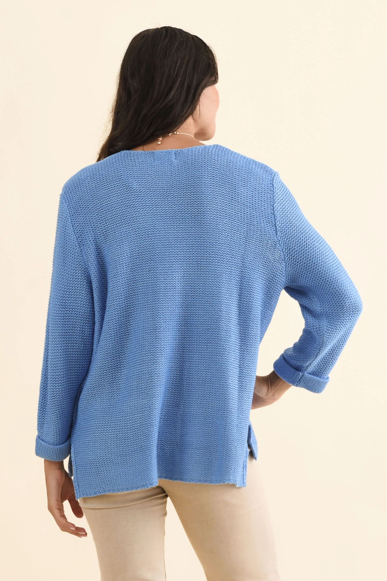 Toulouse Blue Cotton Jumper - Image 5