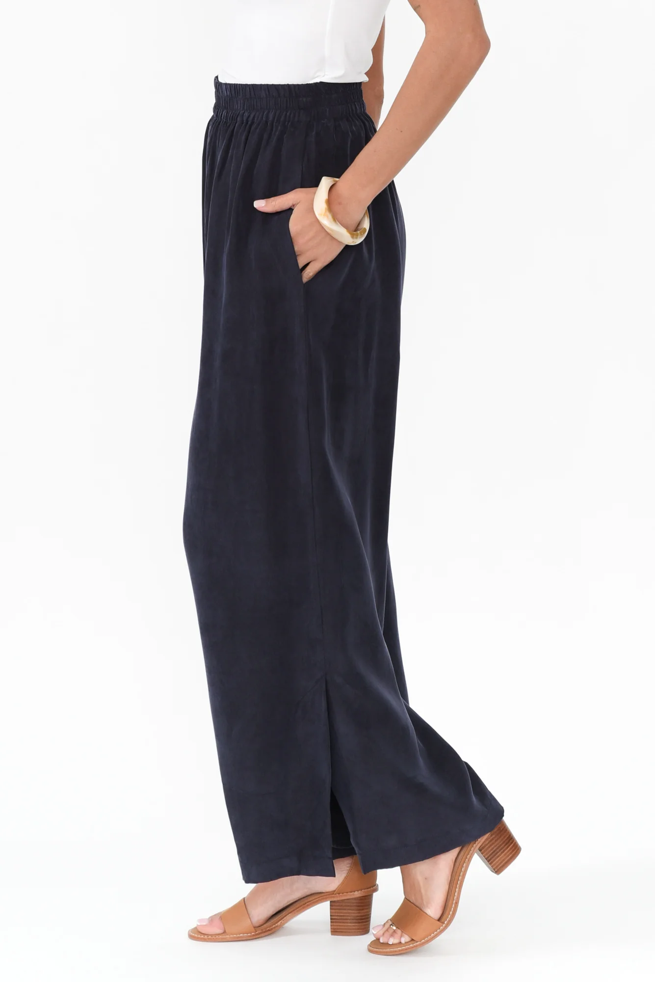 Vault Navy Cupro Pants - Image 4