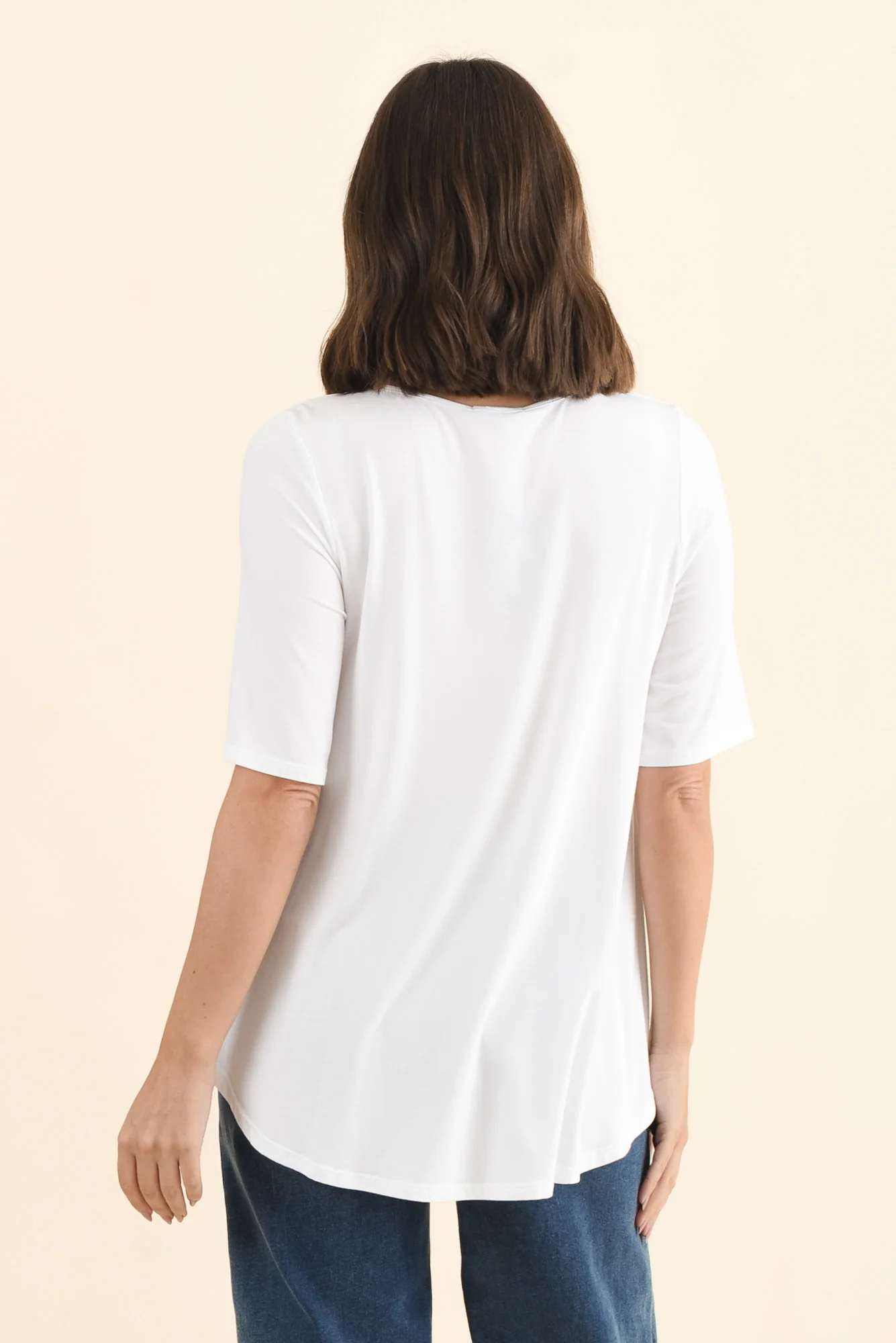 Buttery White Half Sleeve Top - Image 4