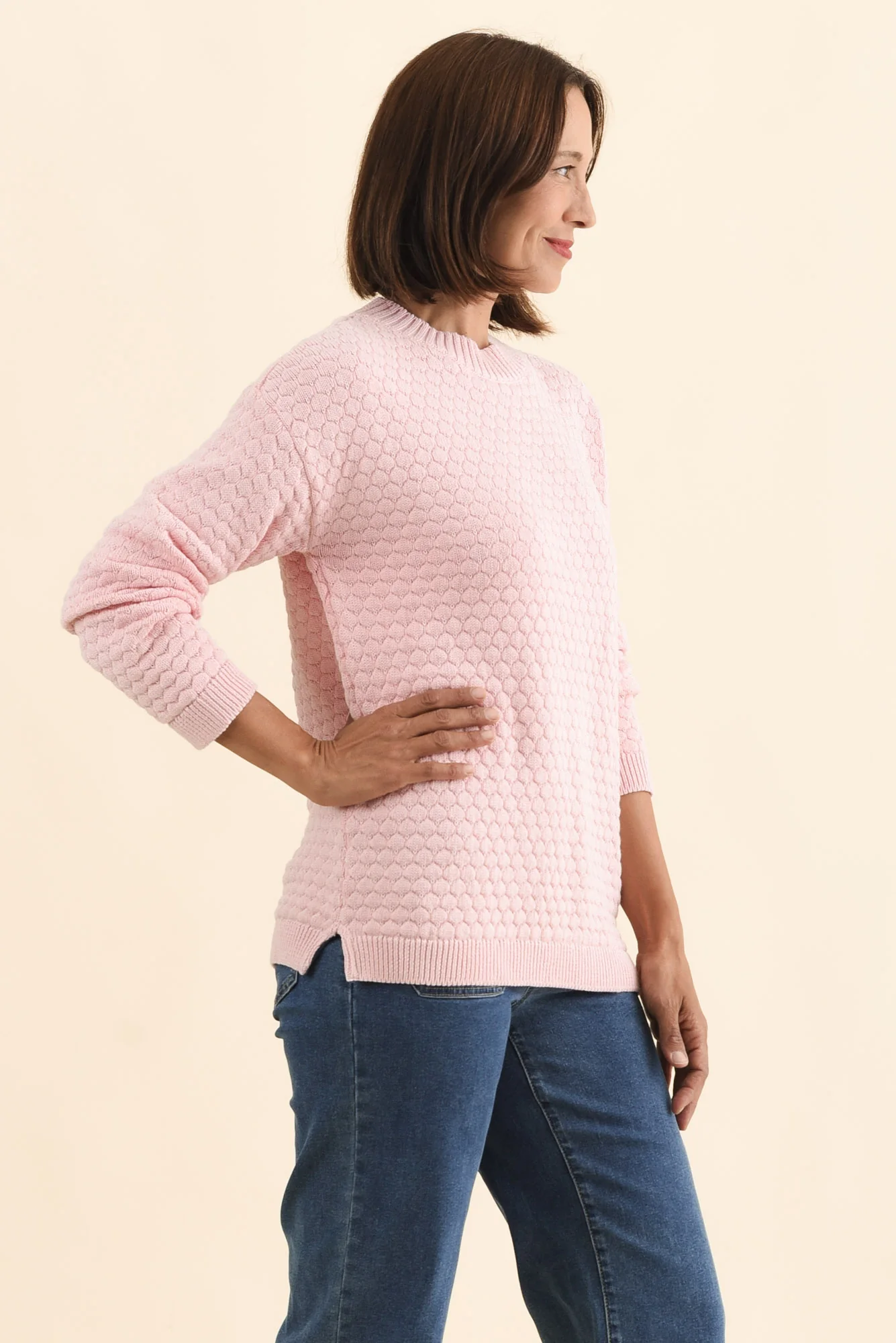 Yanny Blush Organic Cotton Knit Jumper - Image 4