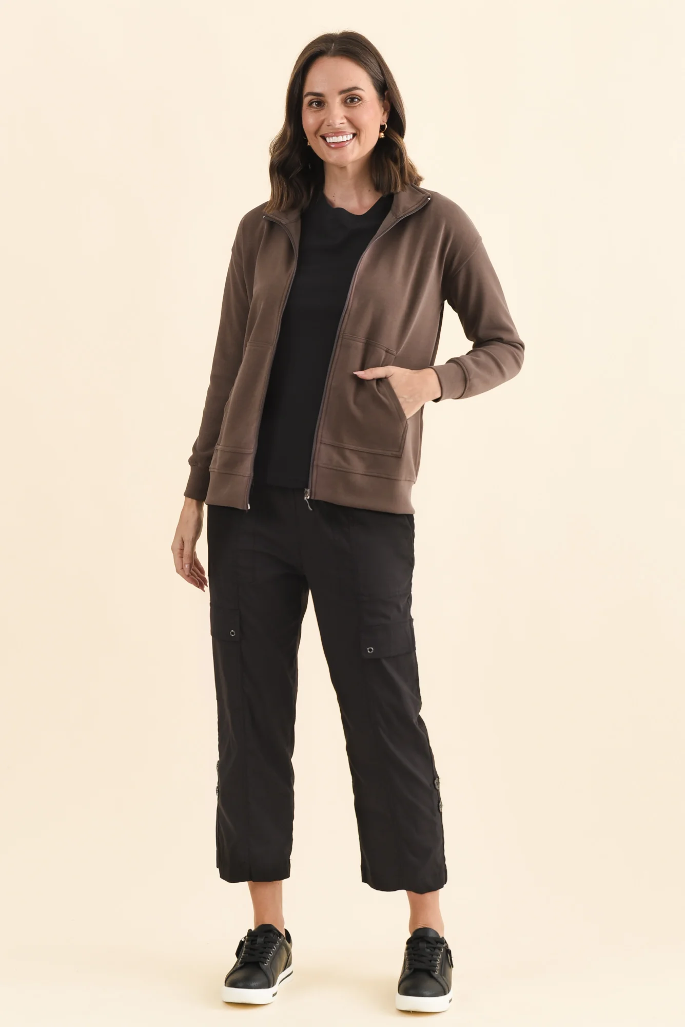 York Brown Zip Jacket - Image 2