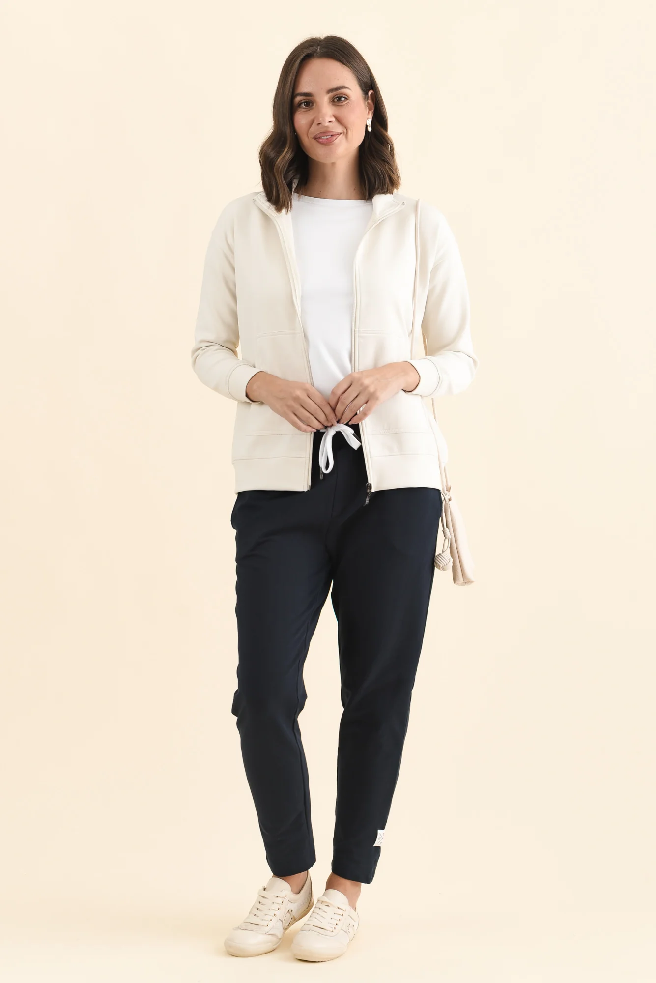 York Cream Zip Jacket - Image 2