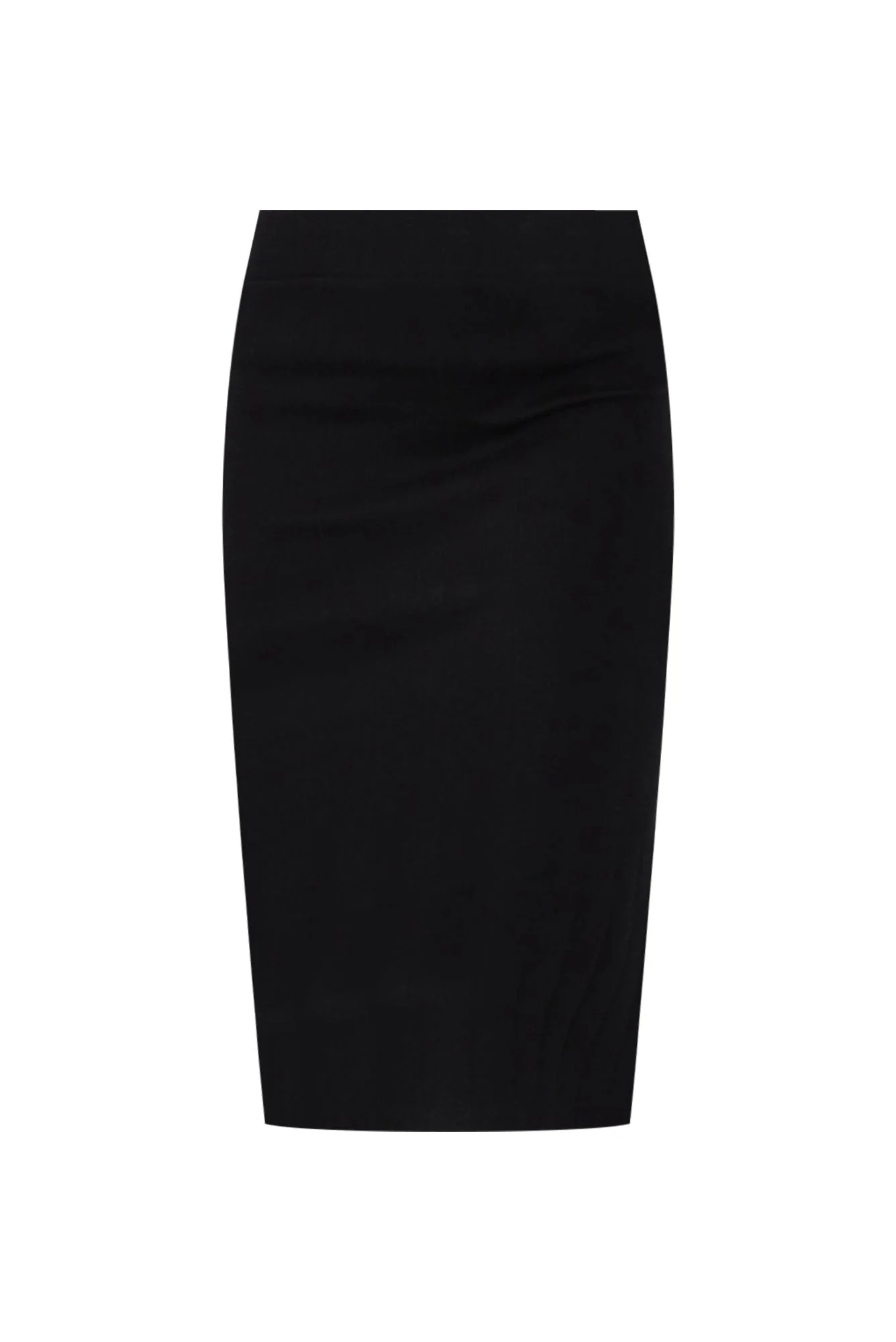 Yuki Black Cotton Blend Ribbed Skirt - Image 3