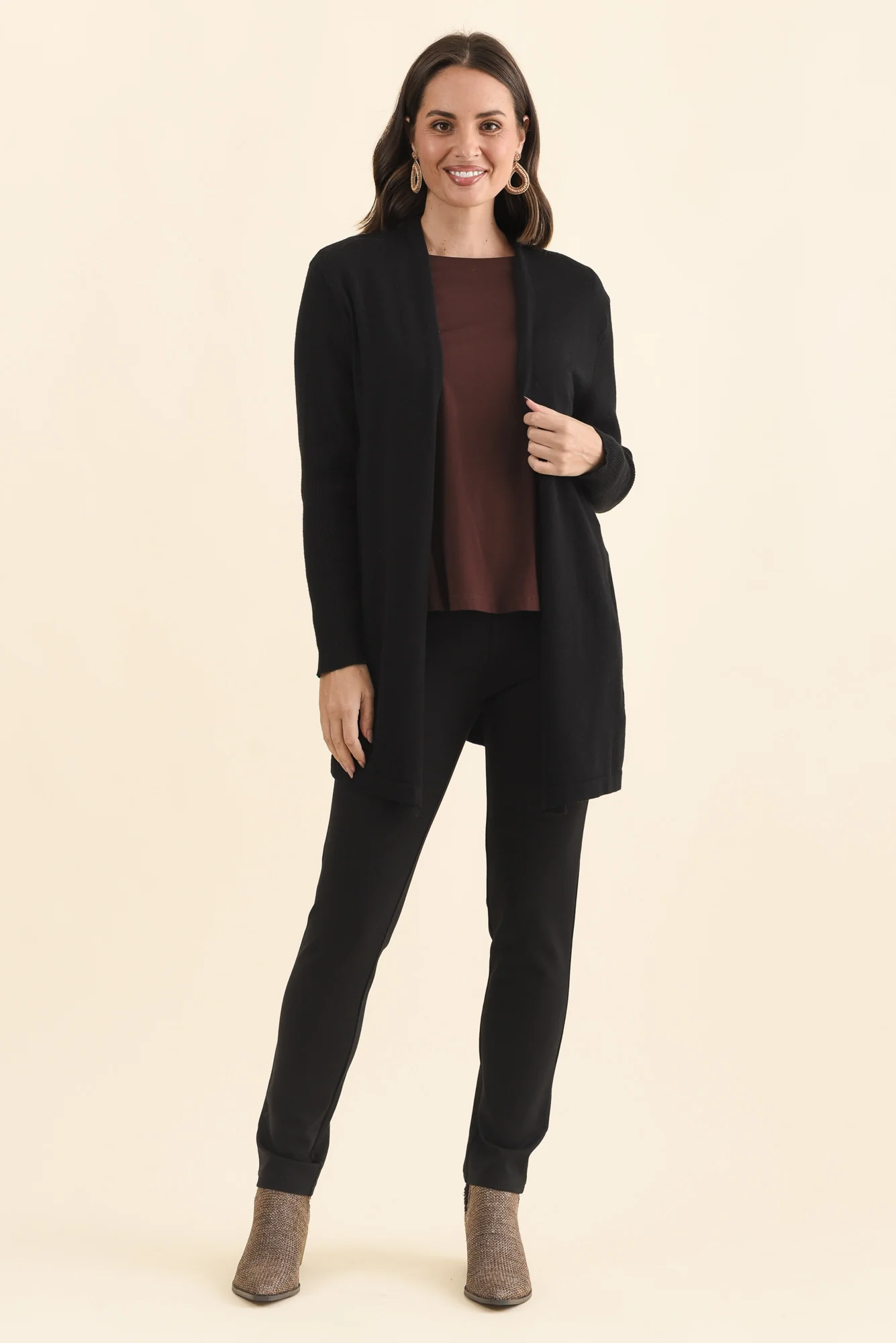 Zachary Black Stretch Pants - Image 6