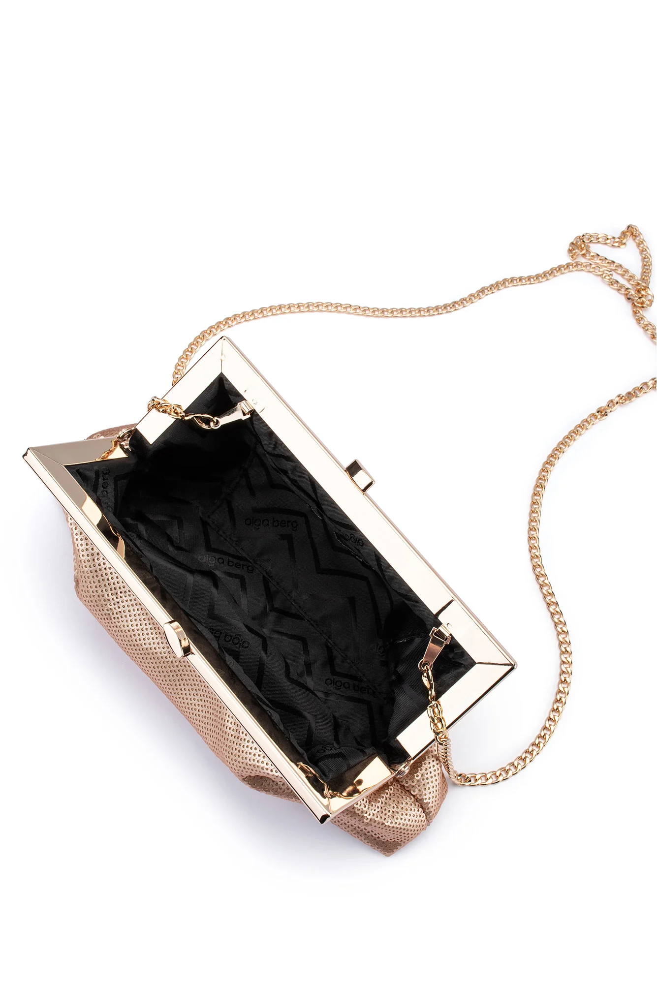 Zephyr Blush Sequin Clutch - Image 8