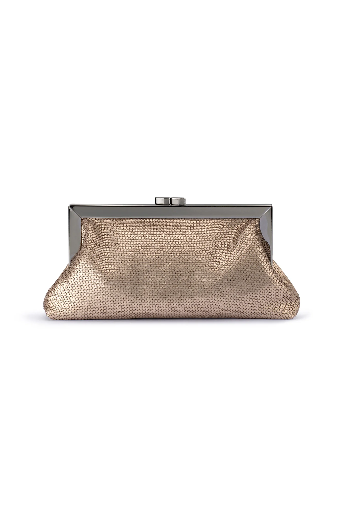 Zephyr Champagne Sequin Clutch - Image 3